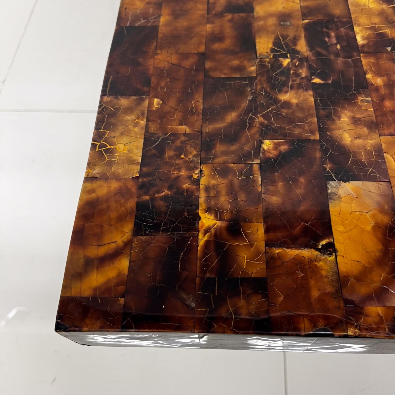 Wood 1970s Modern Burlwood Marquetry Coffee Table Style of Sandro Petti Italy