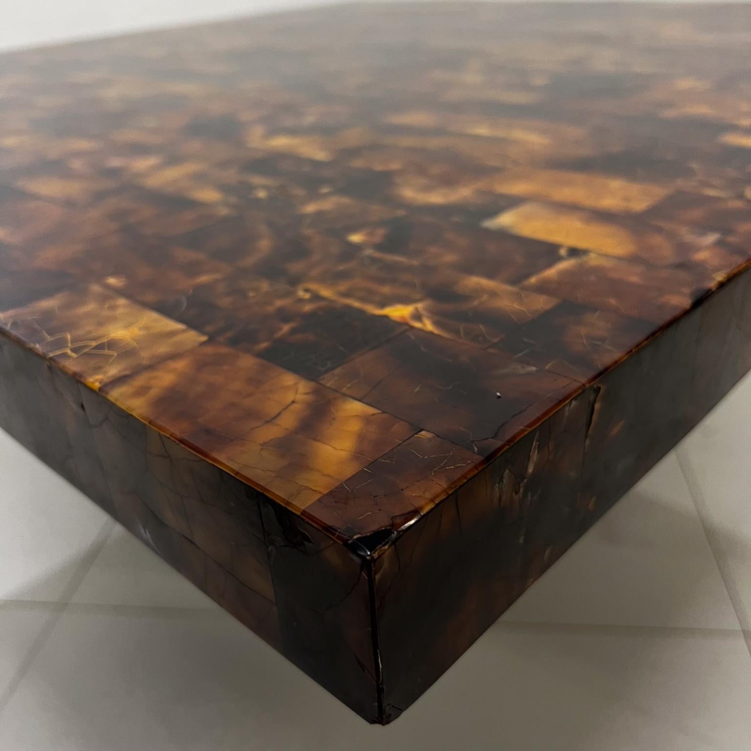 1970s Modern Burlwood Marquetry Coffee Table Style of Sandro Petti Italy 3