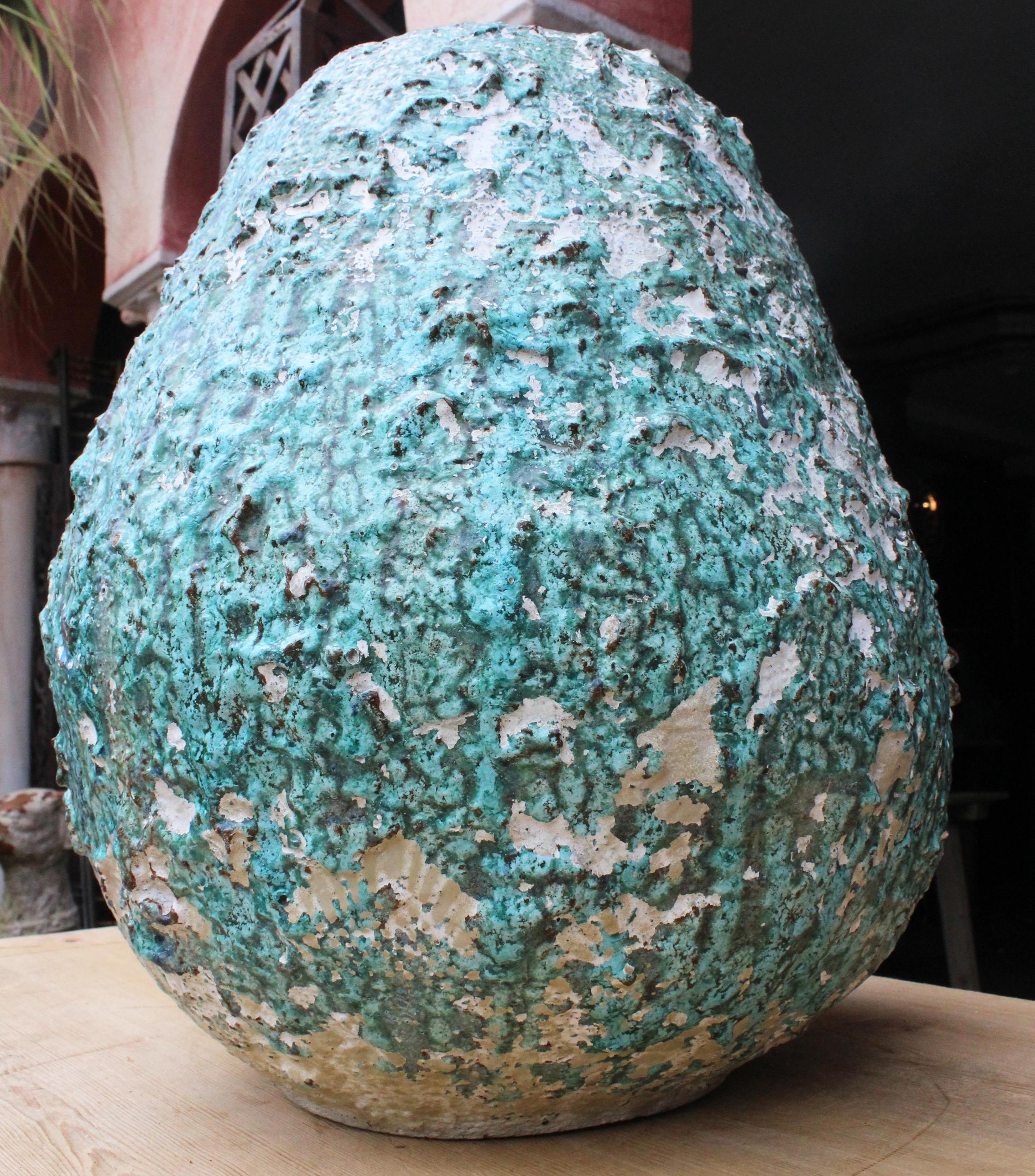 1970s Modern Ceramic Art Vase Signed by Eimers F. (Keramik)