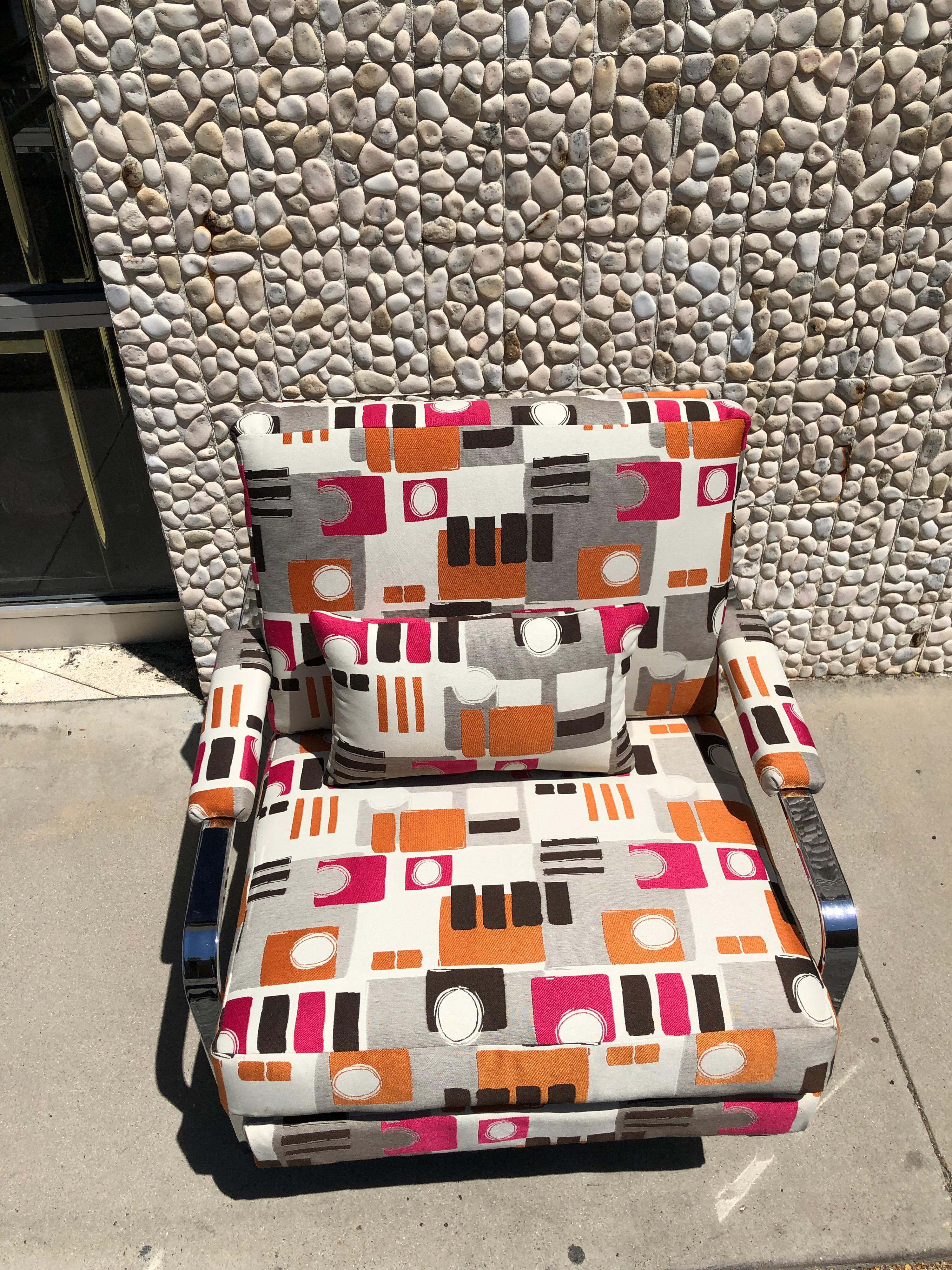 Other 1970s Modern Chrome Club Chair