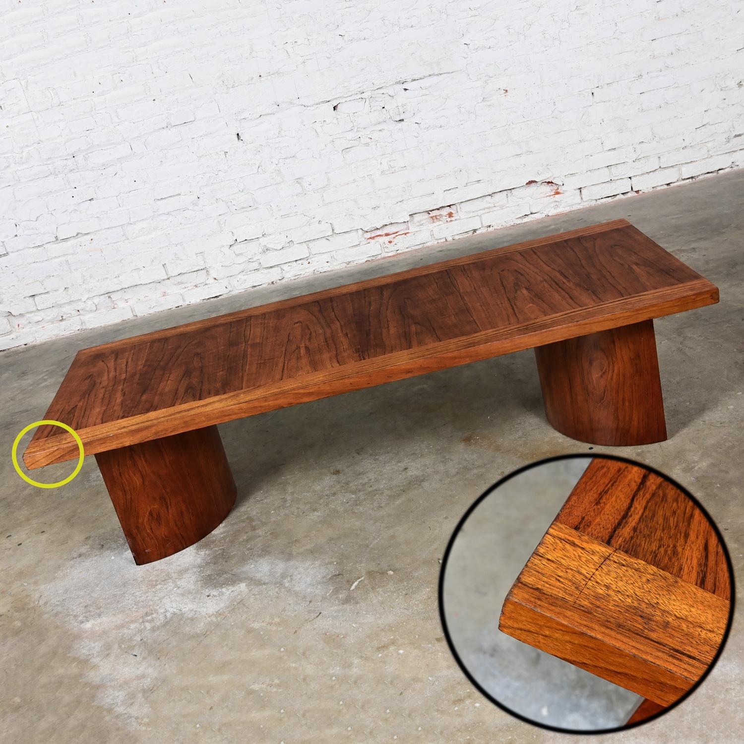 1970’s Modern Coffee Table Kroehler Rectangle Top Bentwood Curved Double U Base For Sale 4