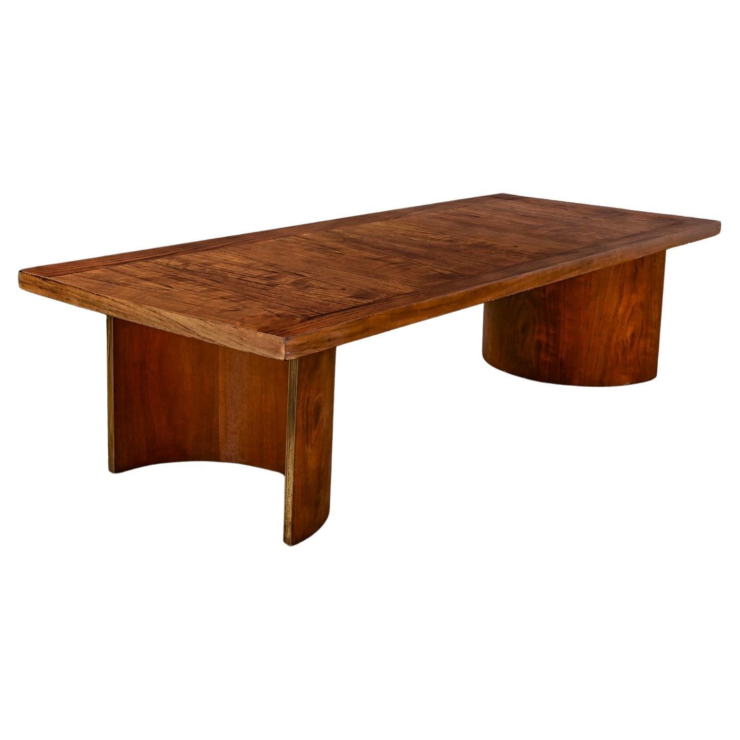 The Modernity Modernity Coffee Table Kroehler Rectangle Top Bentwood Curved Double U Base