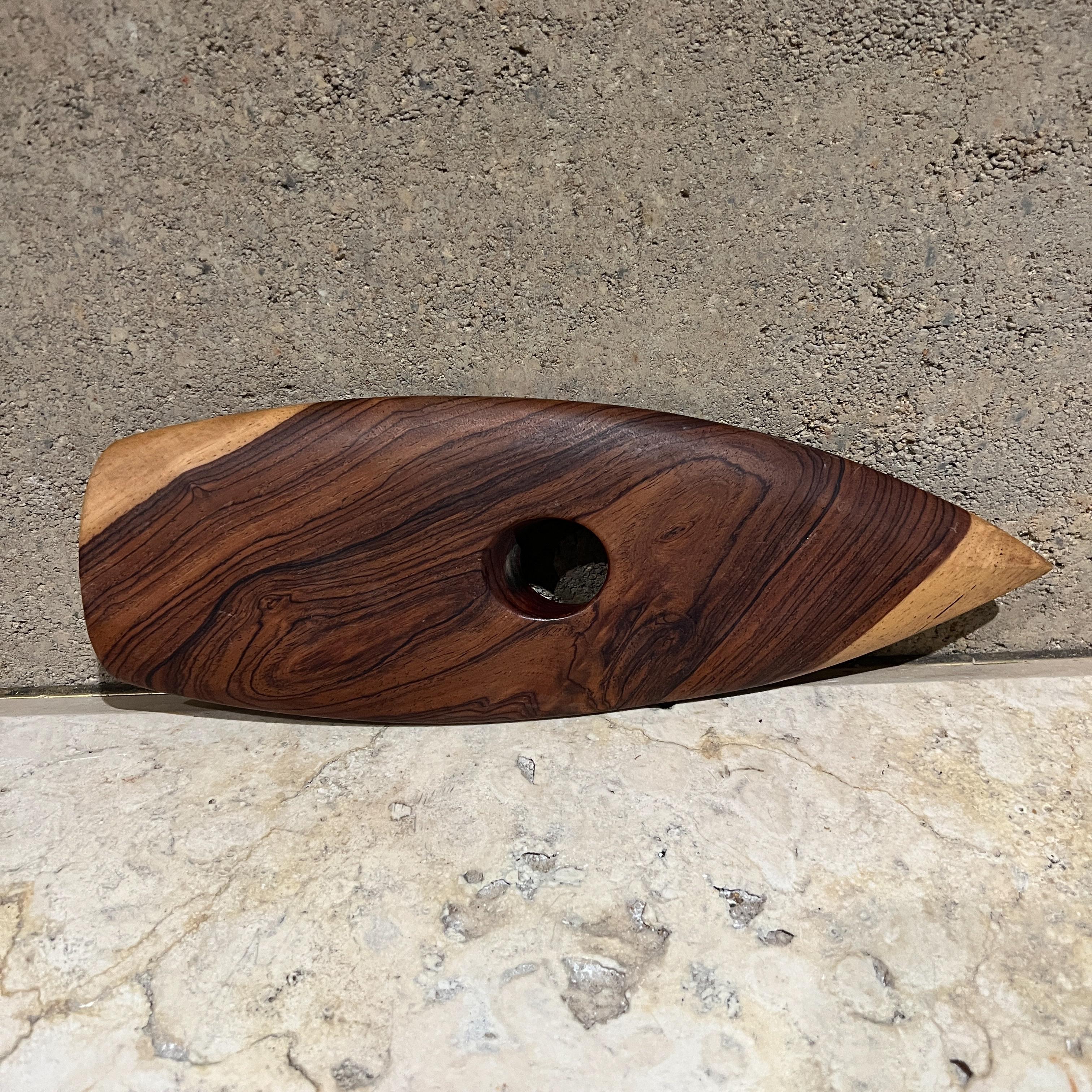 Portabottiglie da vino in legno galleggiante moderno degli anni '70 in vendita 2