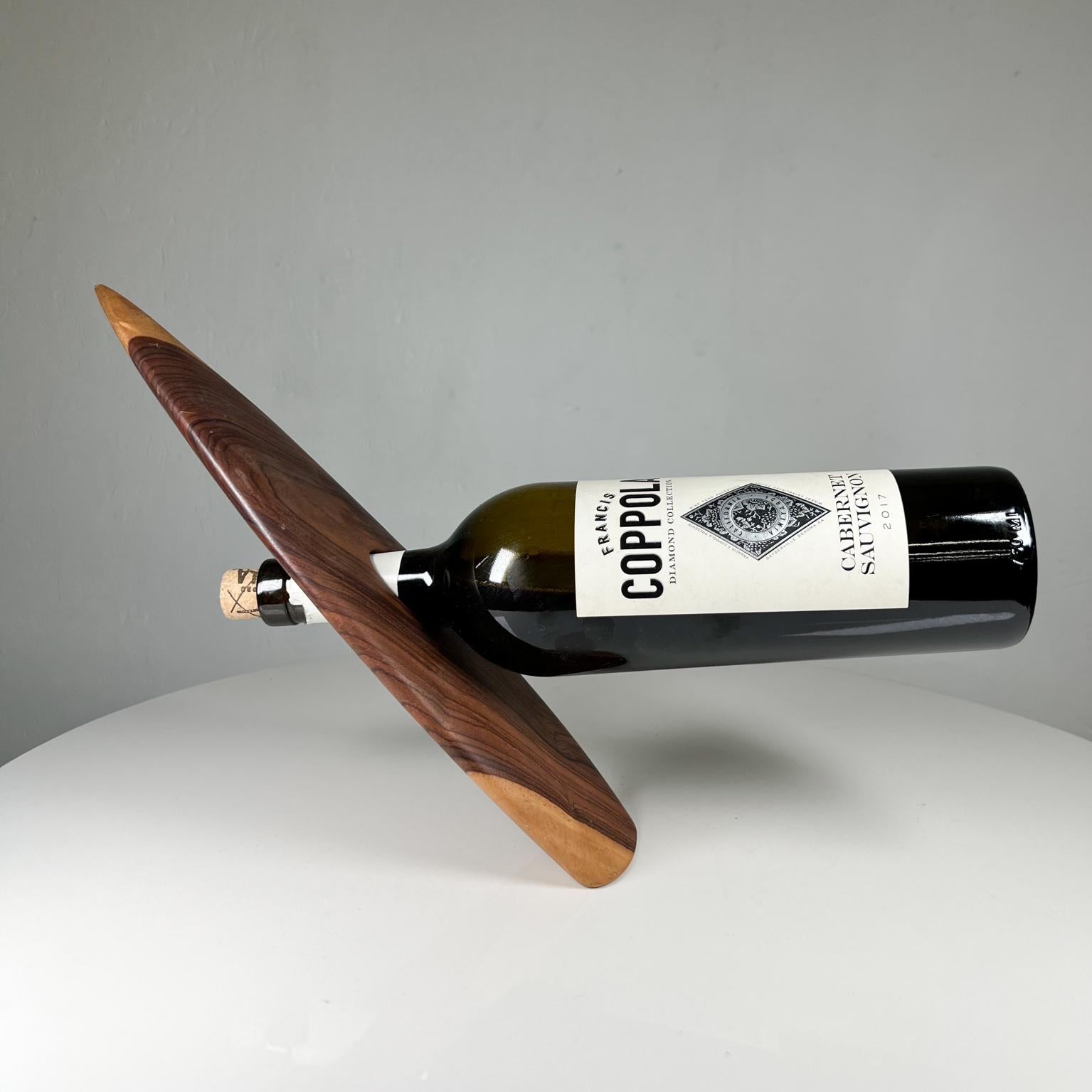 1970s Modern Design Wood Wine Holder Stand Don Shoemaker Style
Wine Holder in two-tone Wood
12.75 x 4.38 x .75
Preowned vintage condition
See images provided.
