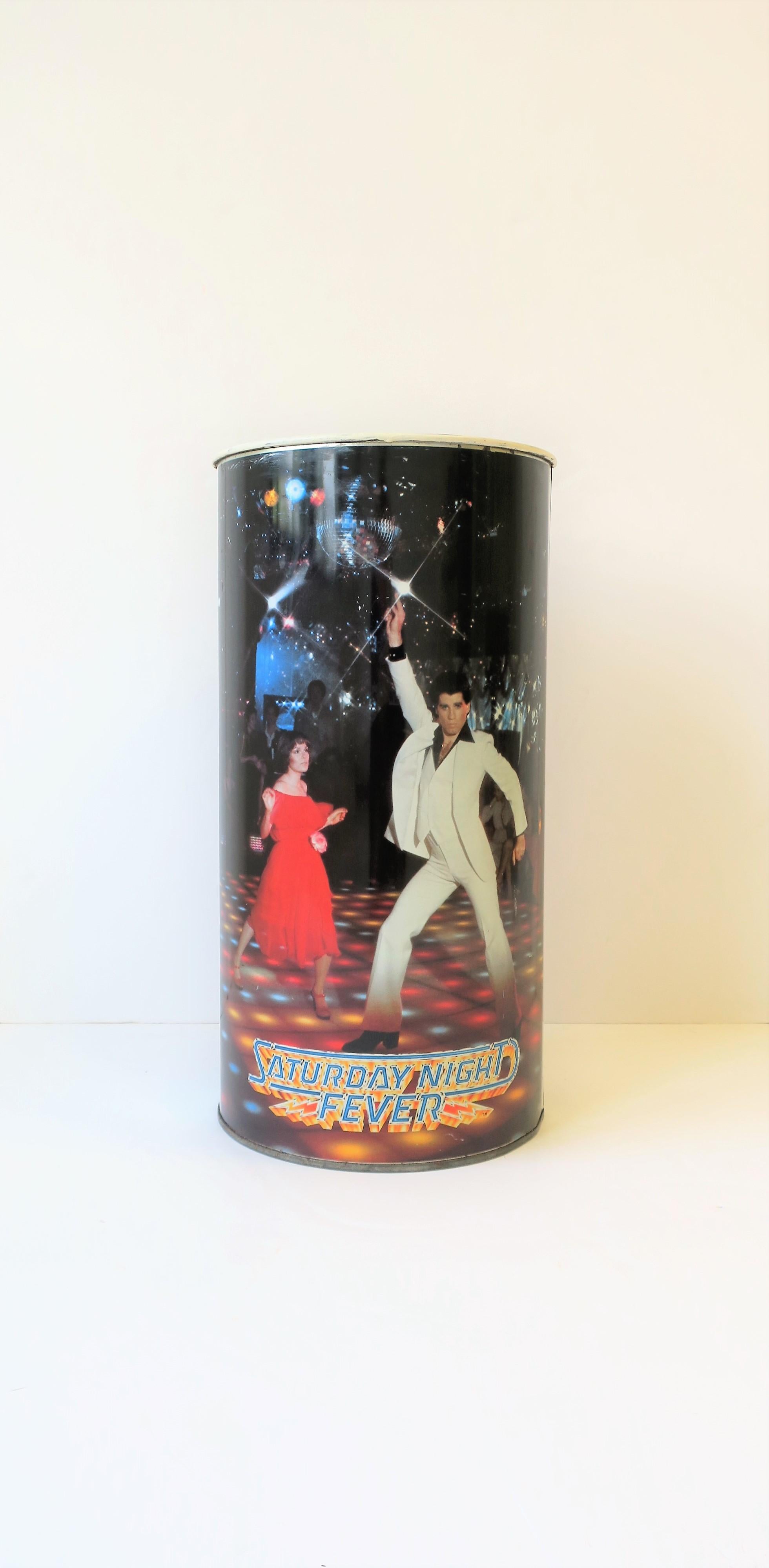 American 1970s Modern Disco Wastebasket or Umbrella Stand