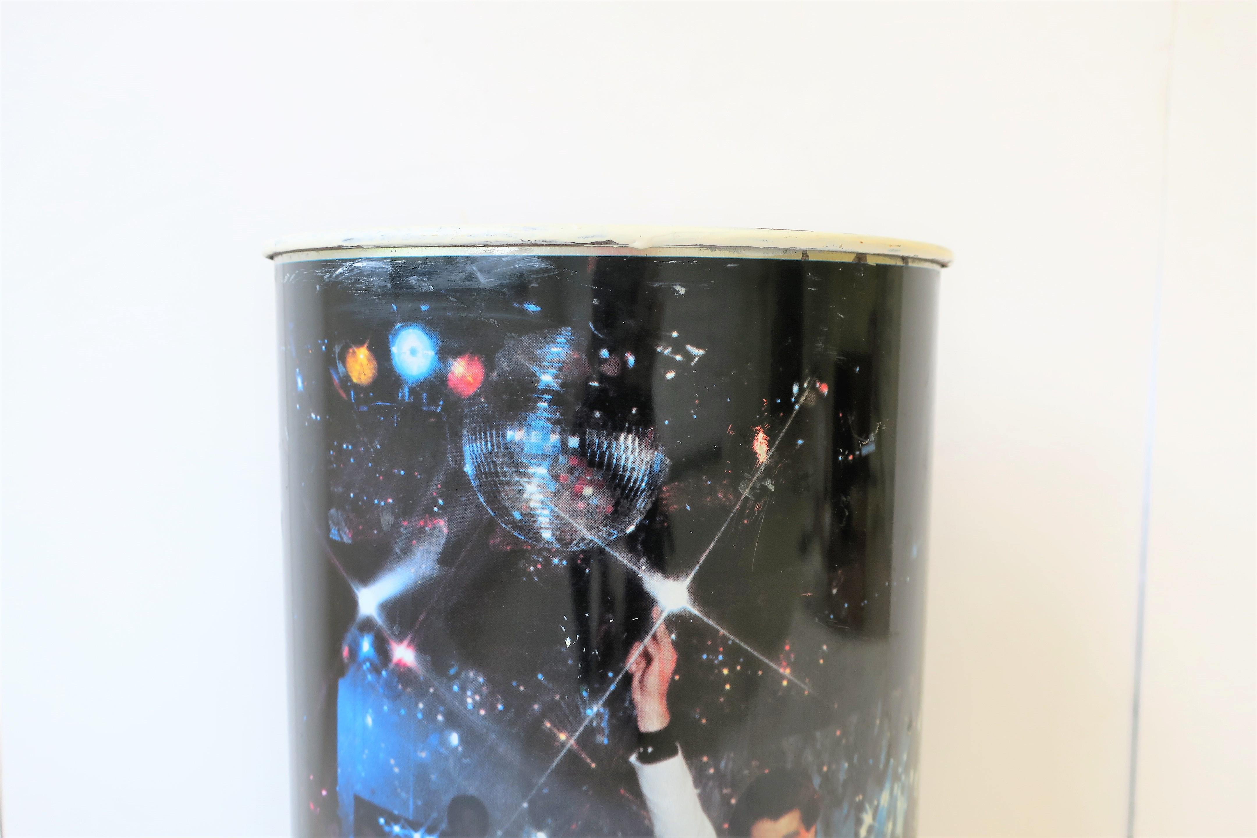 1970s Modern Disco Wastebasket or Umbrella Stand In Good Condition In New York, NY