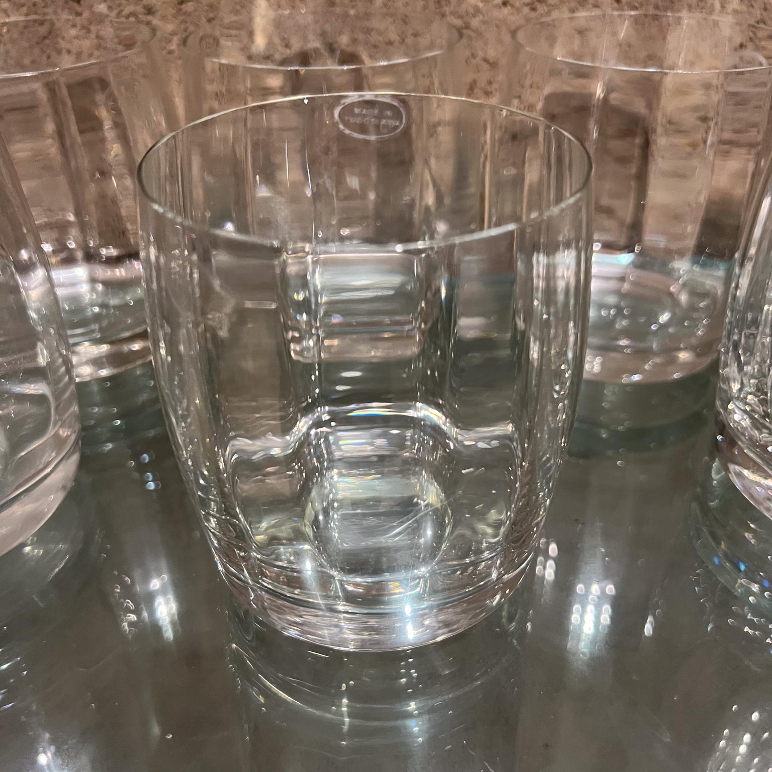 Serbian 1970s Modern Drinkware Set of Eight Tumbler Glasses Yugoslavia For Sale