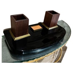 1970s Modern Elegance Pen Holder Desk Set