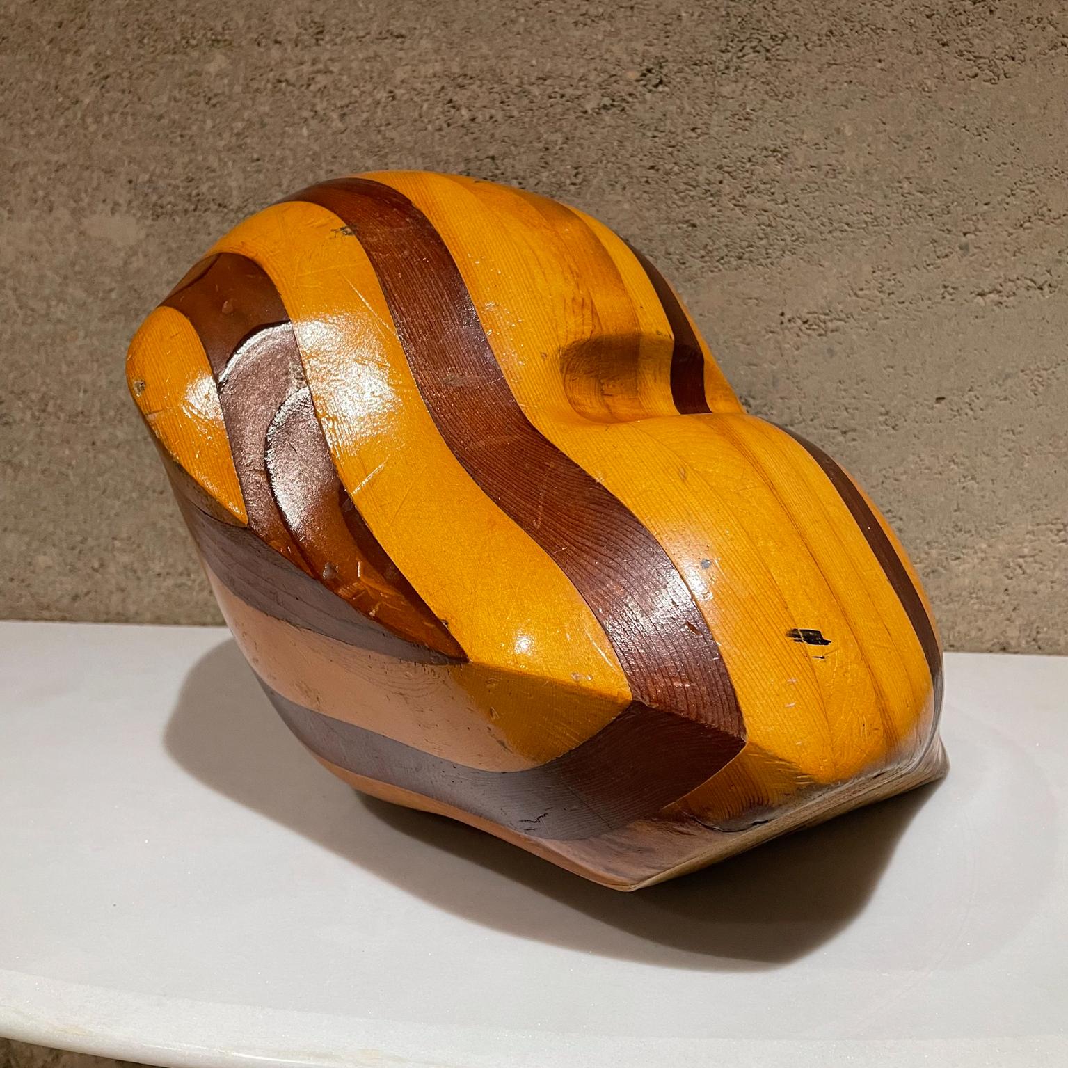 1970s Modern Exotic Wood Swirl Abstract Sculpture, Style of Don Shoemaker Mexico 4