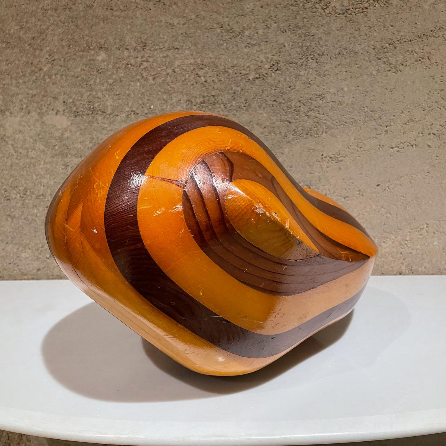 1970s Modern Exotic Wood Swirl Abstract Sculpture, Style of Don Shoemaker Mexico 5