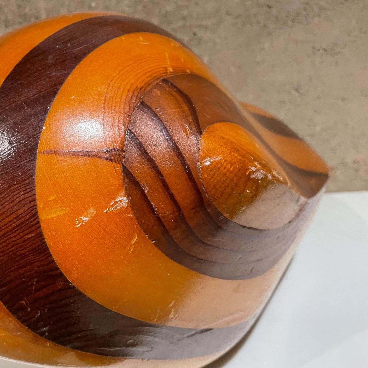 Mexican 1970s Modern Exotic Wood Swirl Abstract Sculpture, Style of Don Shoemaker Mexico
