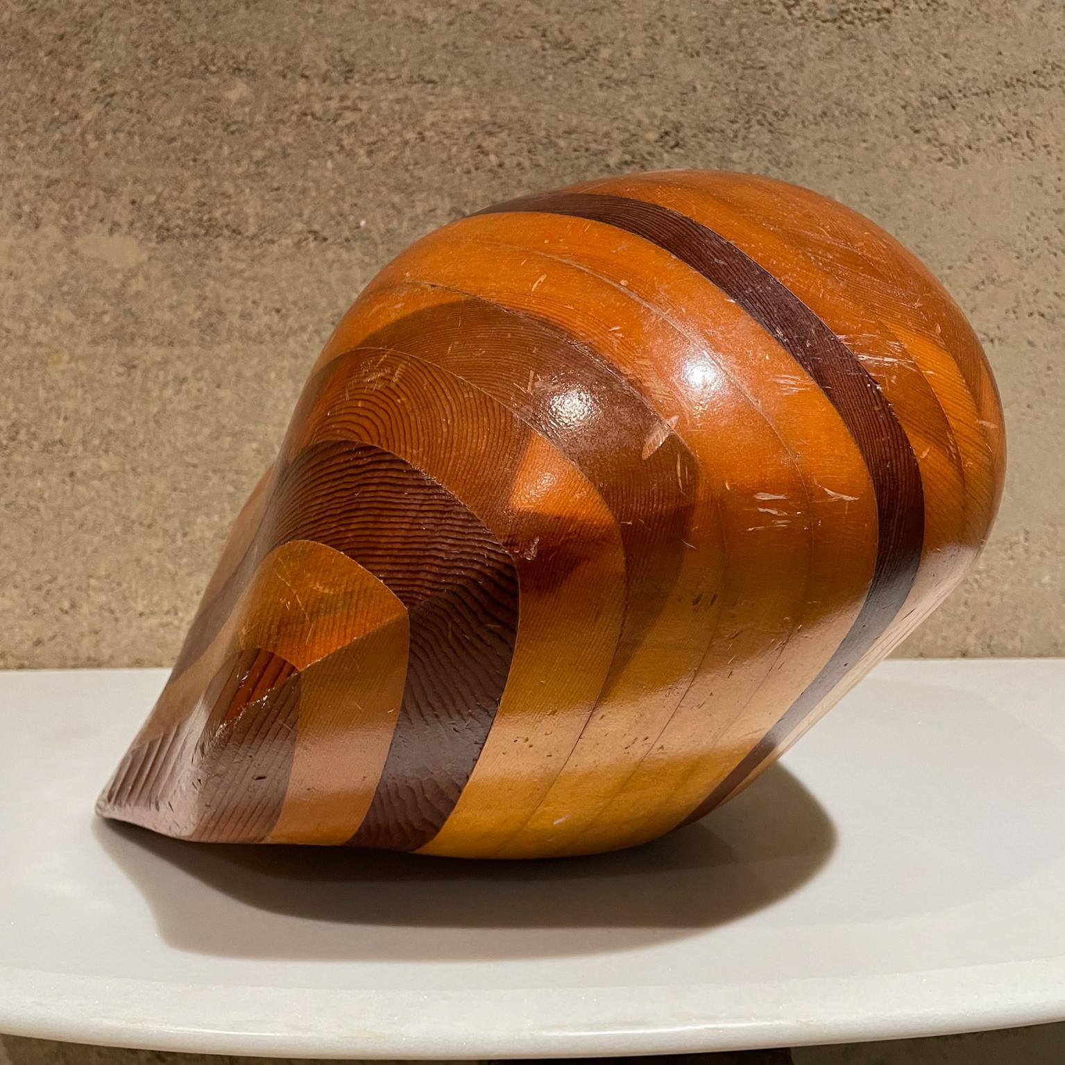 Late 20th Century 1970s Modern Exotic Wood Swirl Abstract Sculpture, Style of Don Shoemaker Mexico