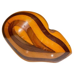 1970s Modern Exotic Wood Swirl Abstract Sculpture, Style of Don Shoemaker Mexico