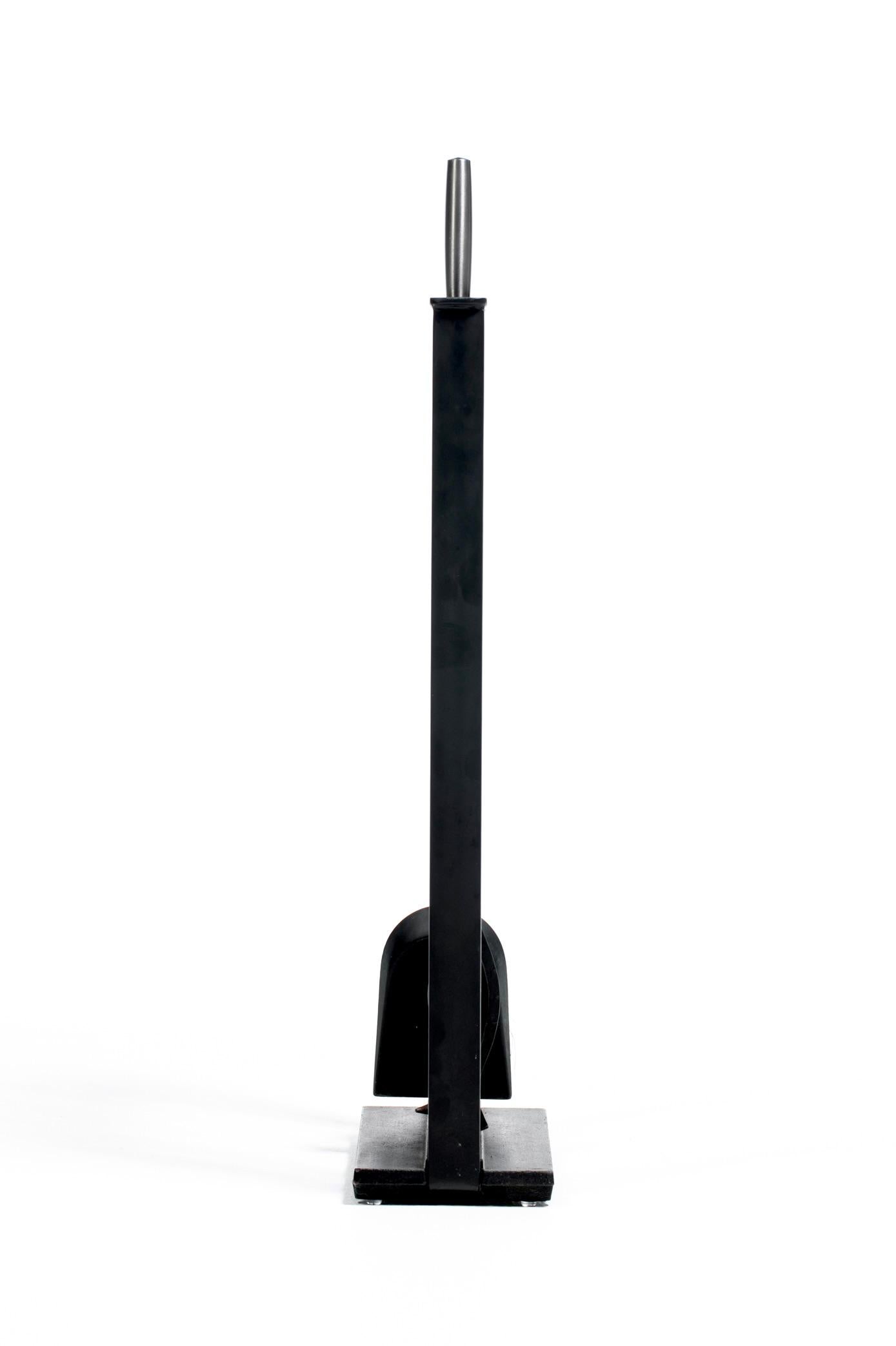 Juego de herramientas para chimeneas modernas de los años 70 de Pilgram en acero inoxidable y hierro Acero inoxidable en venta