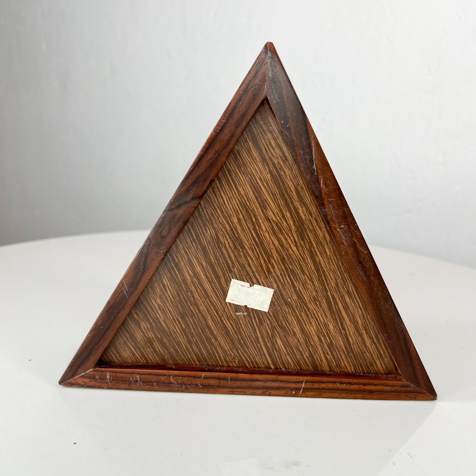 1970s Modern Geometric Triangular Box Exotic Cocobolo Style Don Shoemaker Mexico 4