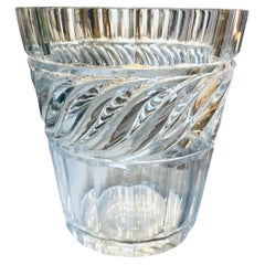 1970s Modern Heavy Crystal Italian Wine Cooler