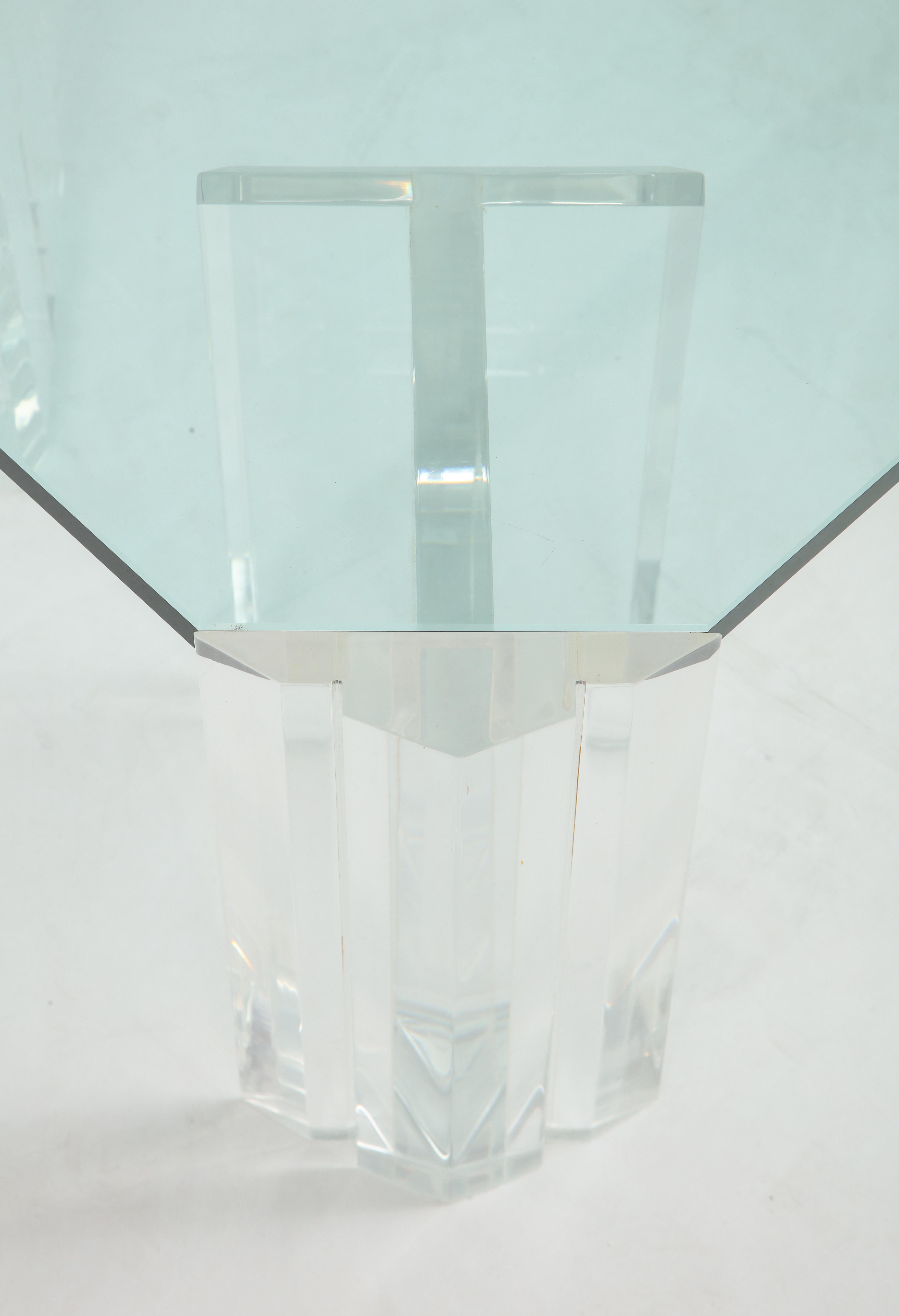 American 1970s Modern Lucite Coffee Table
