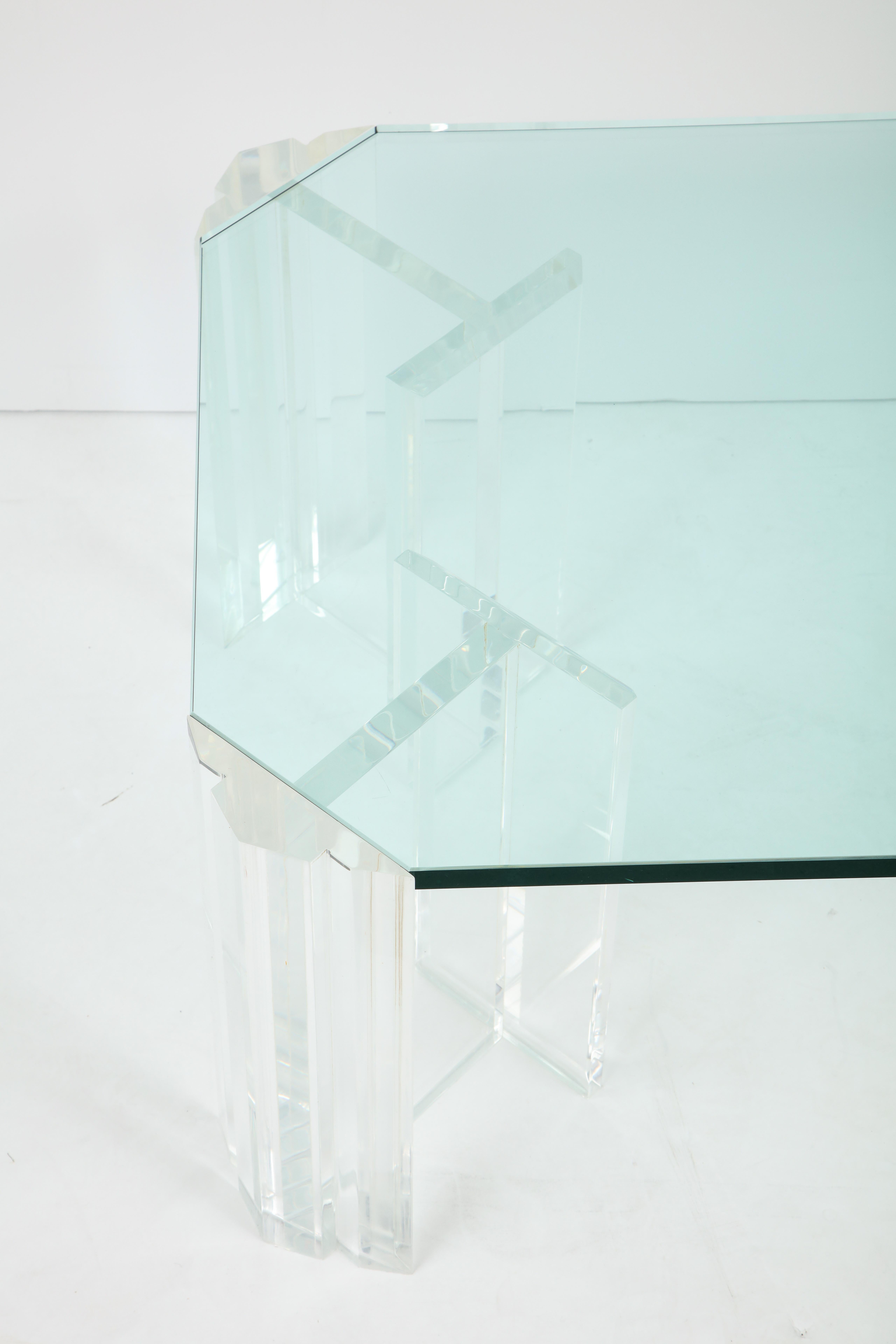 Late 20th Century 1970s Modern Lucite Coffee Table