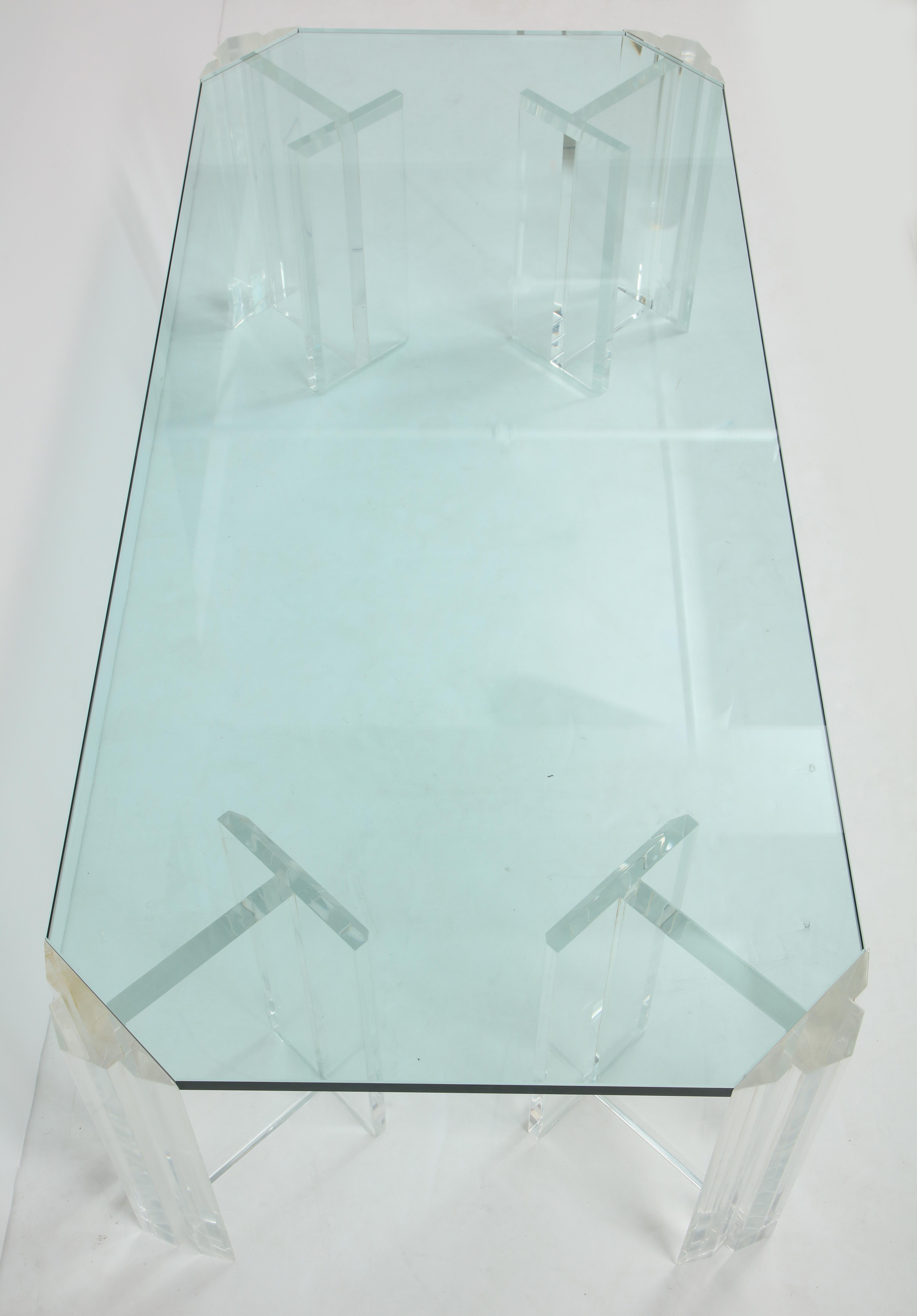 1970s Modern Lucite Coffee Table 2