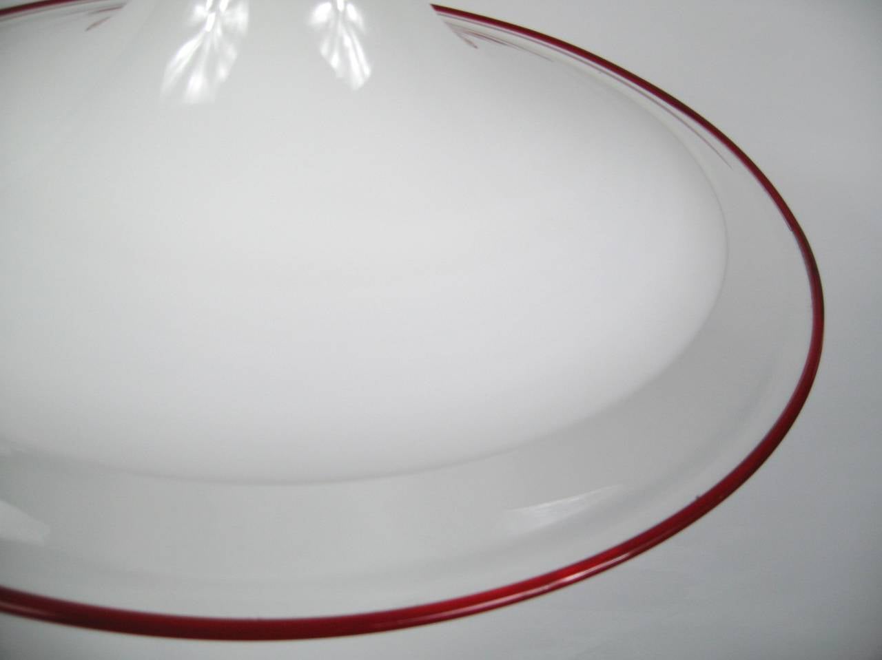 Italiano Lampadario a sospensione a piatti soffiati a mano italiano moderno di Murano degli anni '70 in vendita