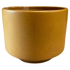 Antique 1970s Modern Mustard Planter Art Pottery Style Gainey Ceramics