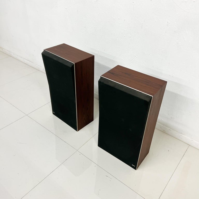 1970s Modern Pair Beovox S60 B&O Speakers Rosewood, Denmark For Sale at