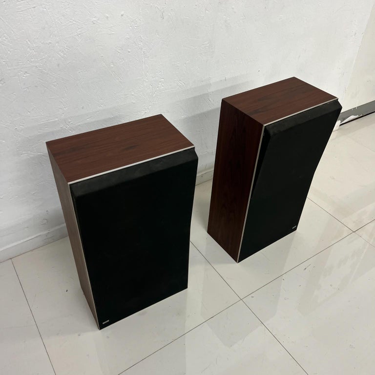 1970s Modern Pair Beovox S60 B&O Speakers Rosewood, Denmark For Sale at