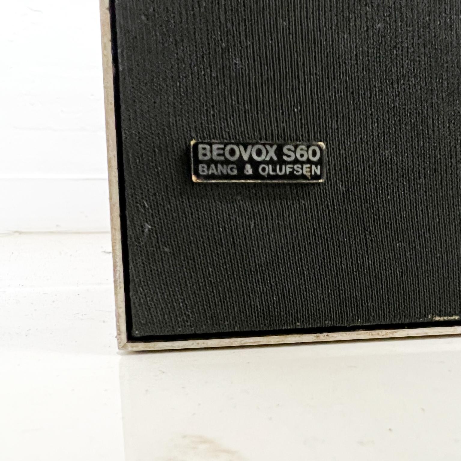 Late 20th Century 1970s Modern Pair Beovox S60 B&O Speakers Rosewood, Denmark