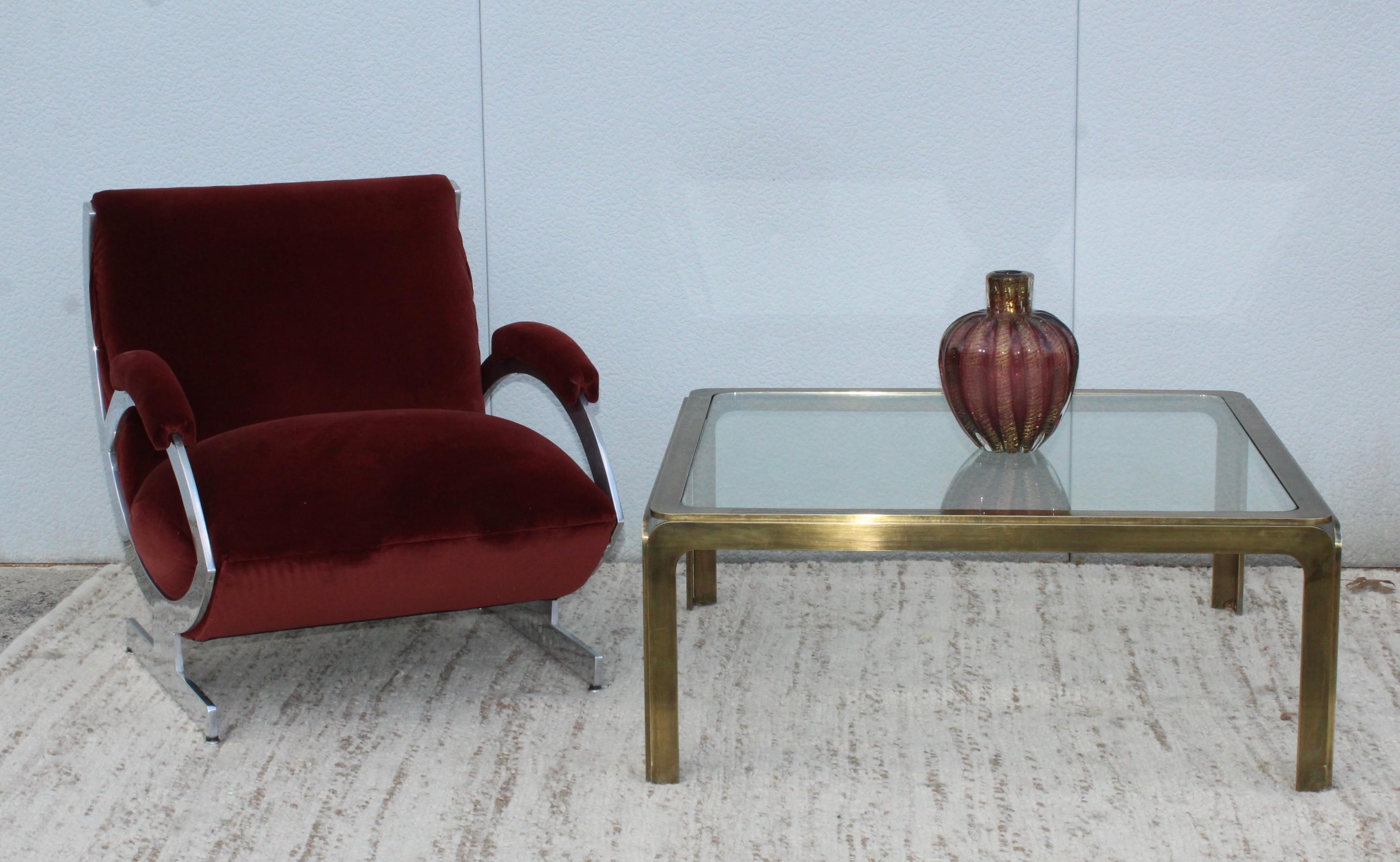 1970s Modern Patinated Brass Spanish Coffee Table 10