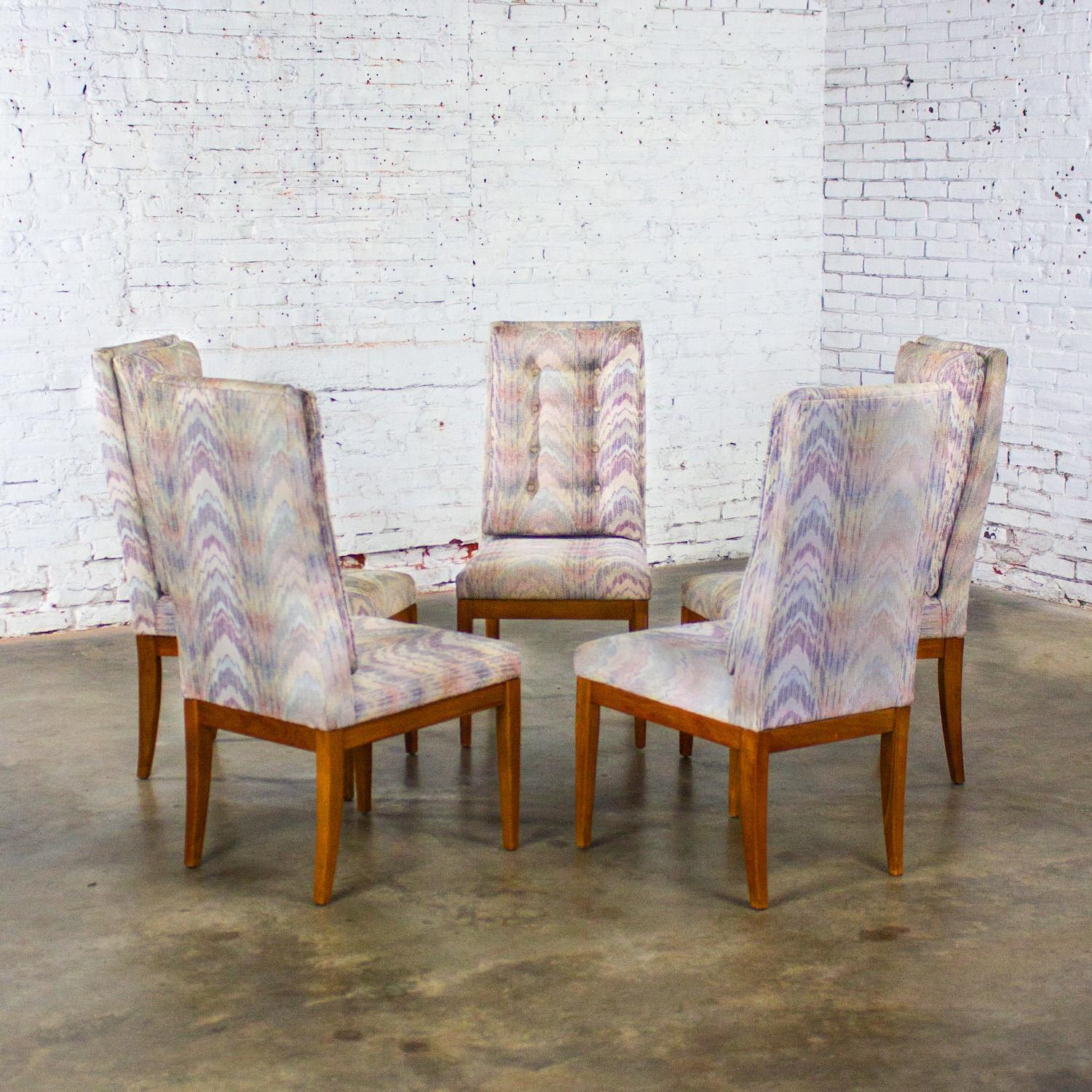 1970's Modernes Set von 5 Founders Furniture Patterns 23 Beistell- oder Esszimmerstühlen im Angebot 5