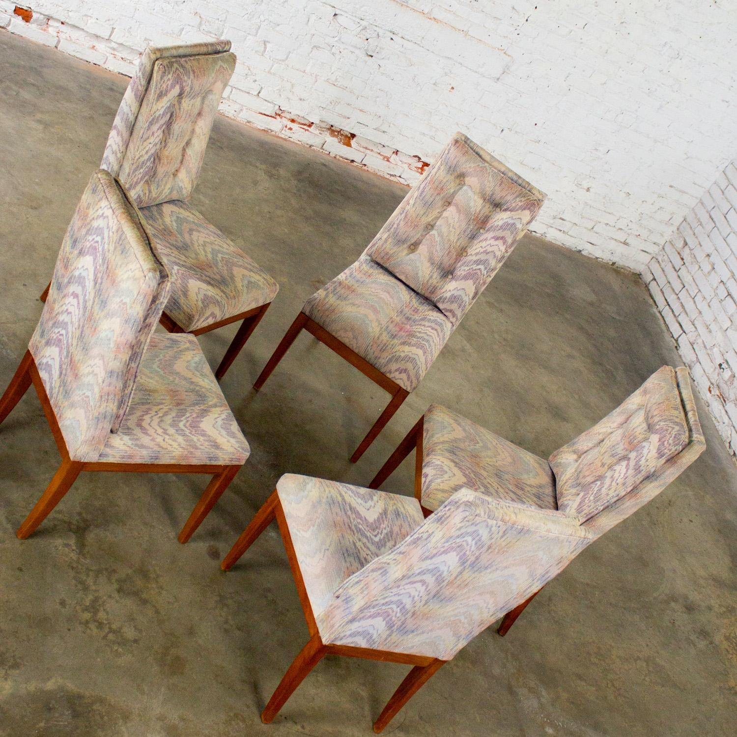 1970's Modernes Set von 5 Founders Furniture Patterns 23 Beistell- oder Esszimmerstühlen im Angebot 6