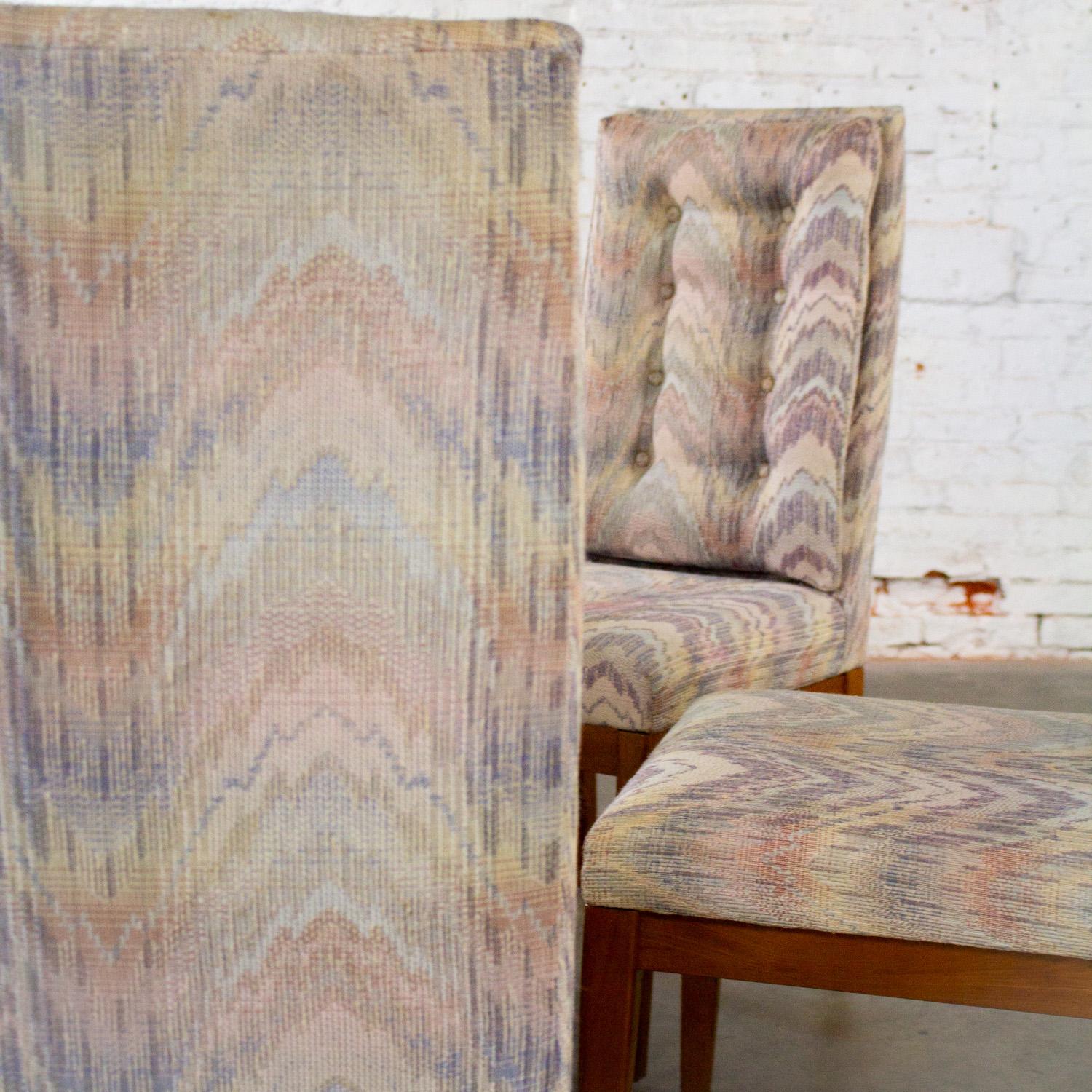 1970's Modernes Set von 5 Founders Furniture Patterns 23 Beistell- oder Esszimmerstühlen im Angebot 7