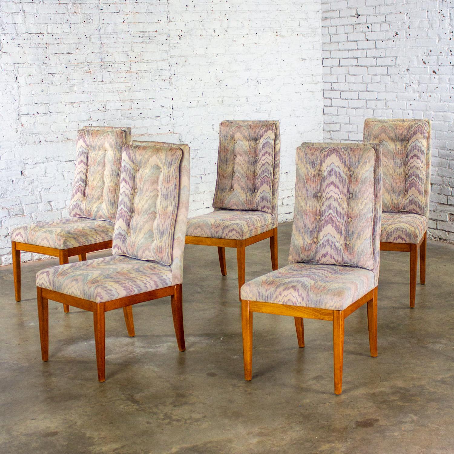1970's Modernes Set von 5 Founders Furniture Patterns 23 Beistell- oder Esszimmerstühlen im Angebot 8