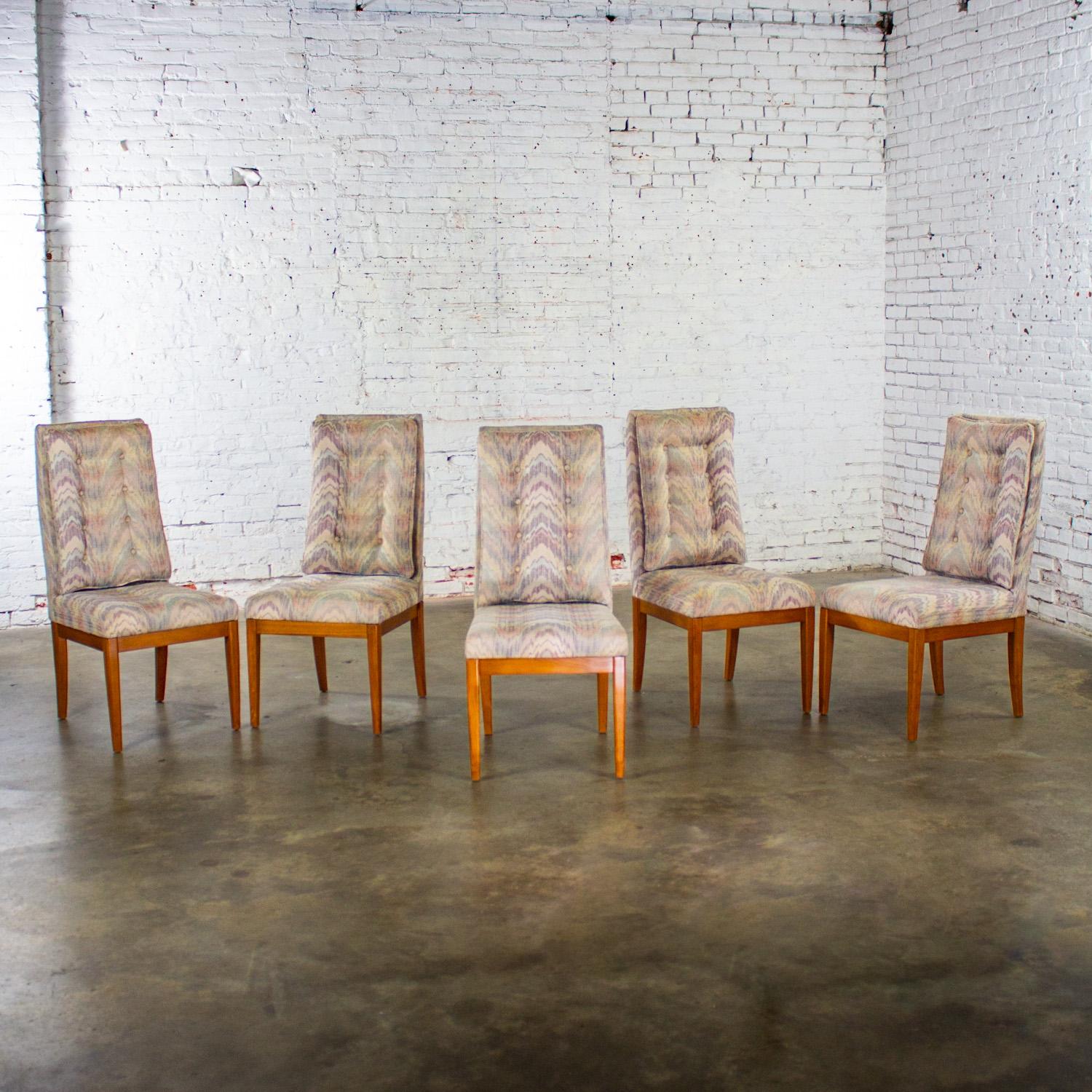1970's Modernes Set von 5 Founders Furniture Patterns 23 Beistell- oder Esszimmerstühlen im Angebot 9