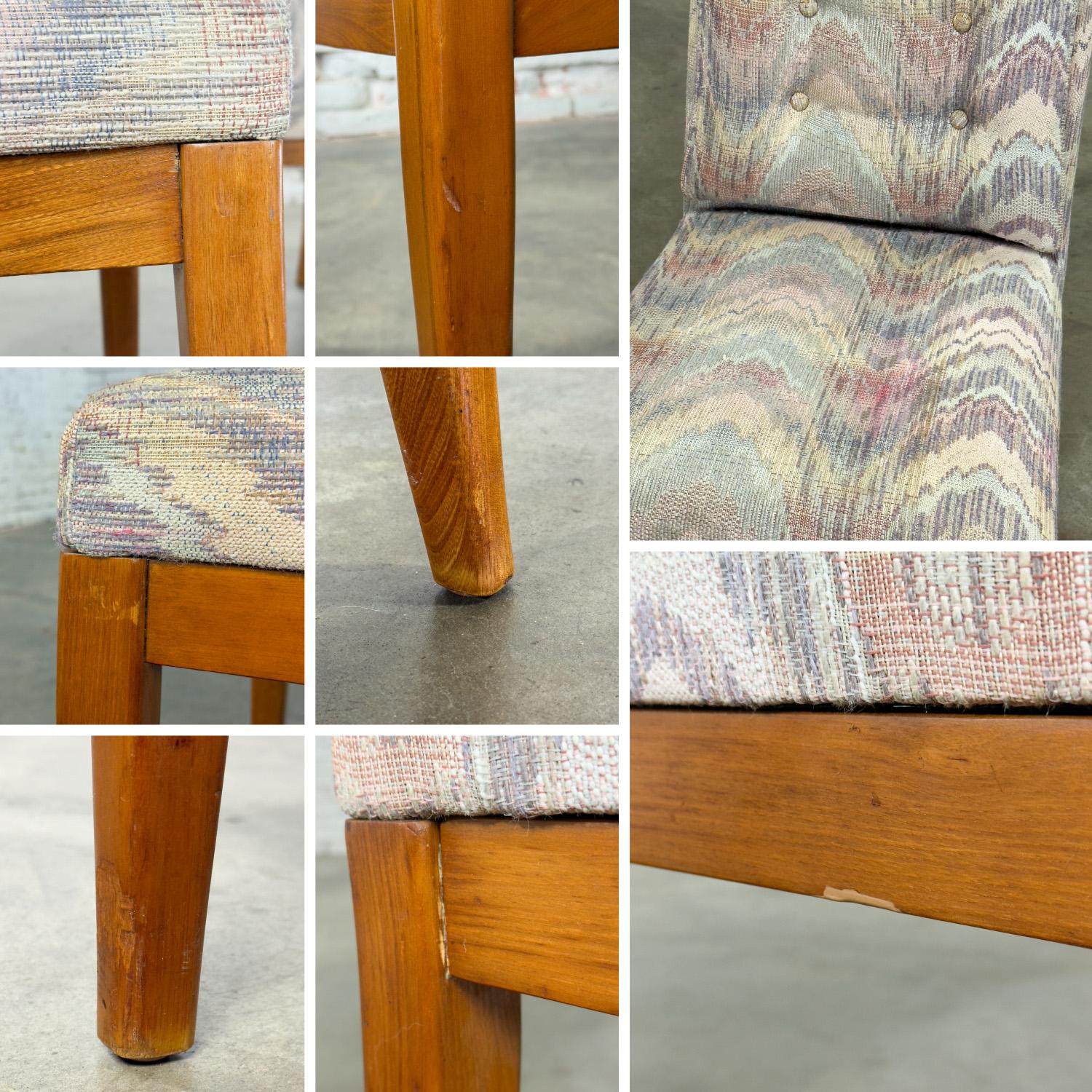 1970's Modernes Set von 5 Founders Furniture Patterns 23 Beistell- oder Esszimmerstühlen im Angebot 13
