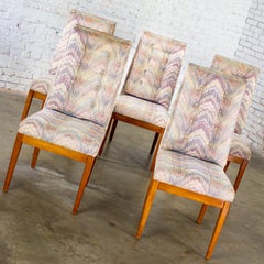 1970’s Modern Set of 5 Founders Furniture Patterns 23 Side or Dining Chairs