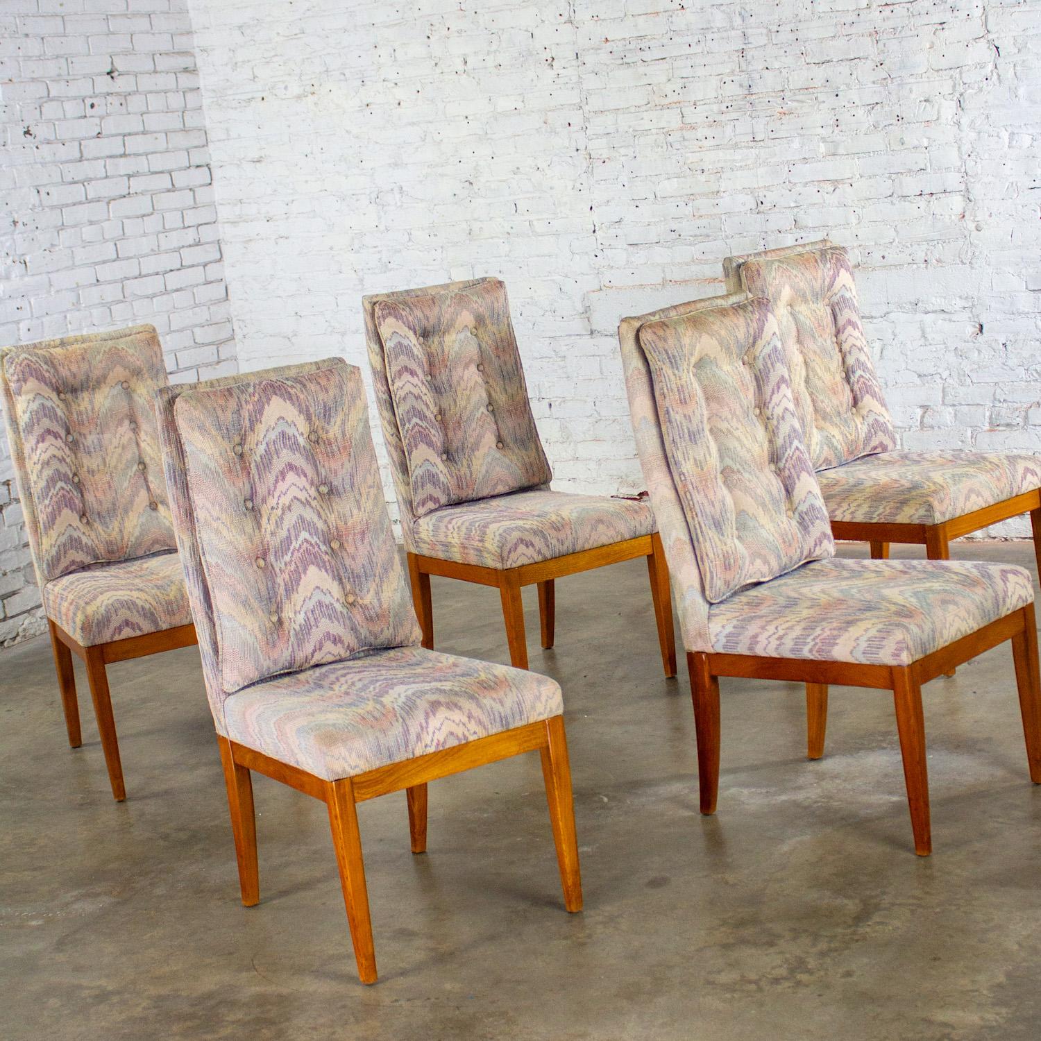 1970's Modernes Set von 5 Founders Furniture Patterns 23 Beistell- oder Esszimmerstühlen (amerikanisch) im Angebot