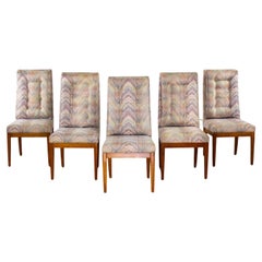 1970’s Modern Set of 5 Founders Furniture Patterns 23 Side or Dining Chairs