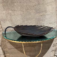 1970s Modern Silver Leaf Tray Decorative Dish