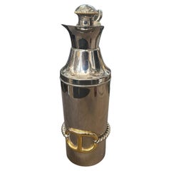 1970s Modern Silver Plate and Brass Accents Jug by Gucci Firenze