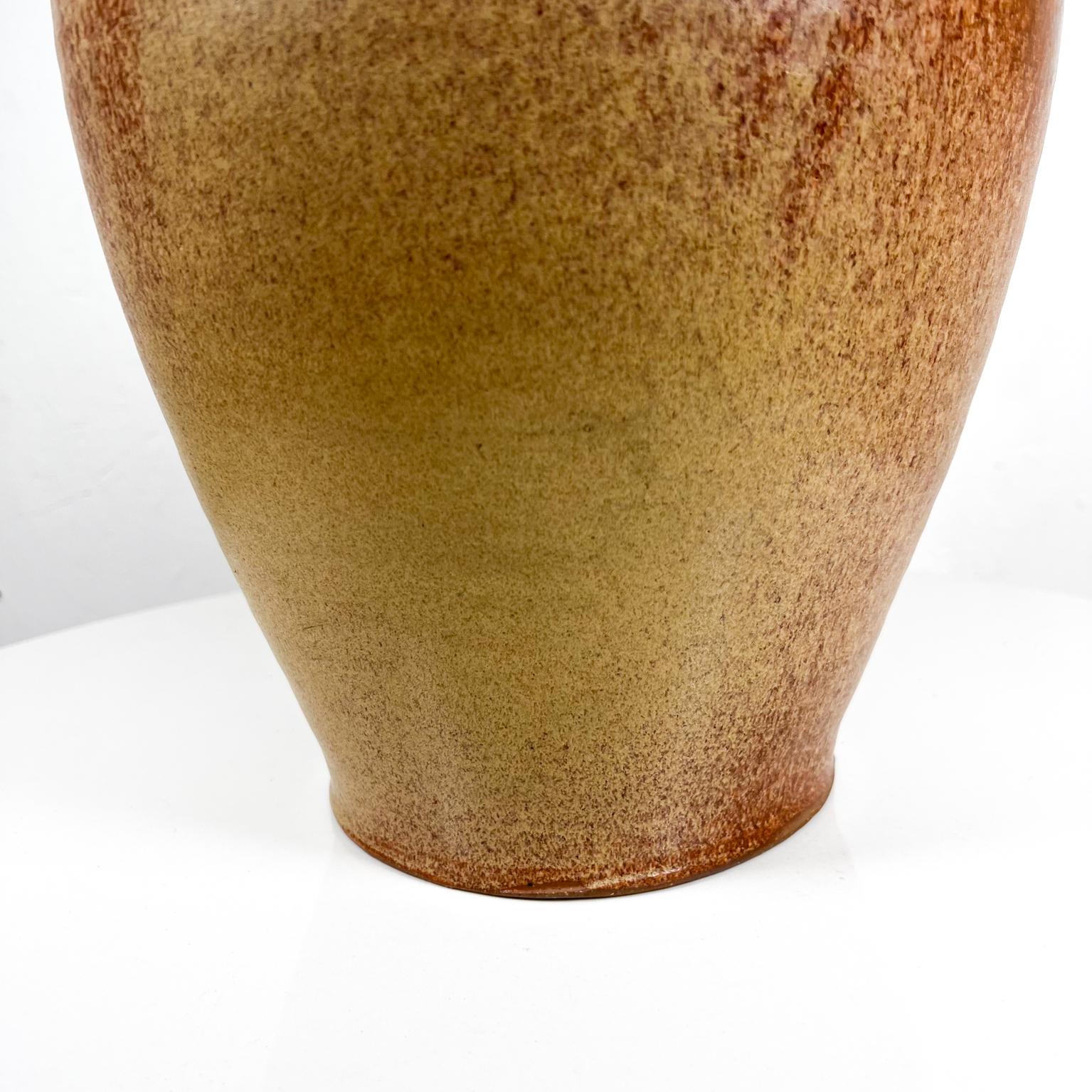 1970s Modern Studio Vase Art Pottery Table Lamp Base 1
