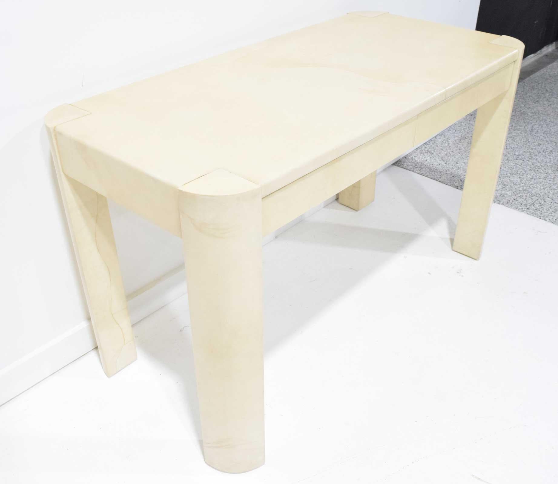 Mid-Century Modern 1970s Modern Angled Table or Desk by  Karl Springer 