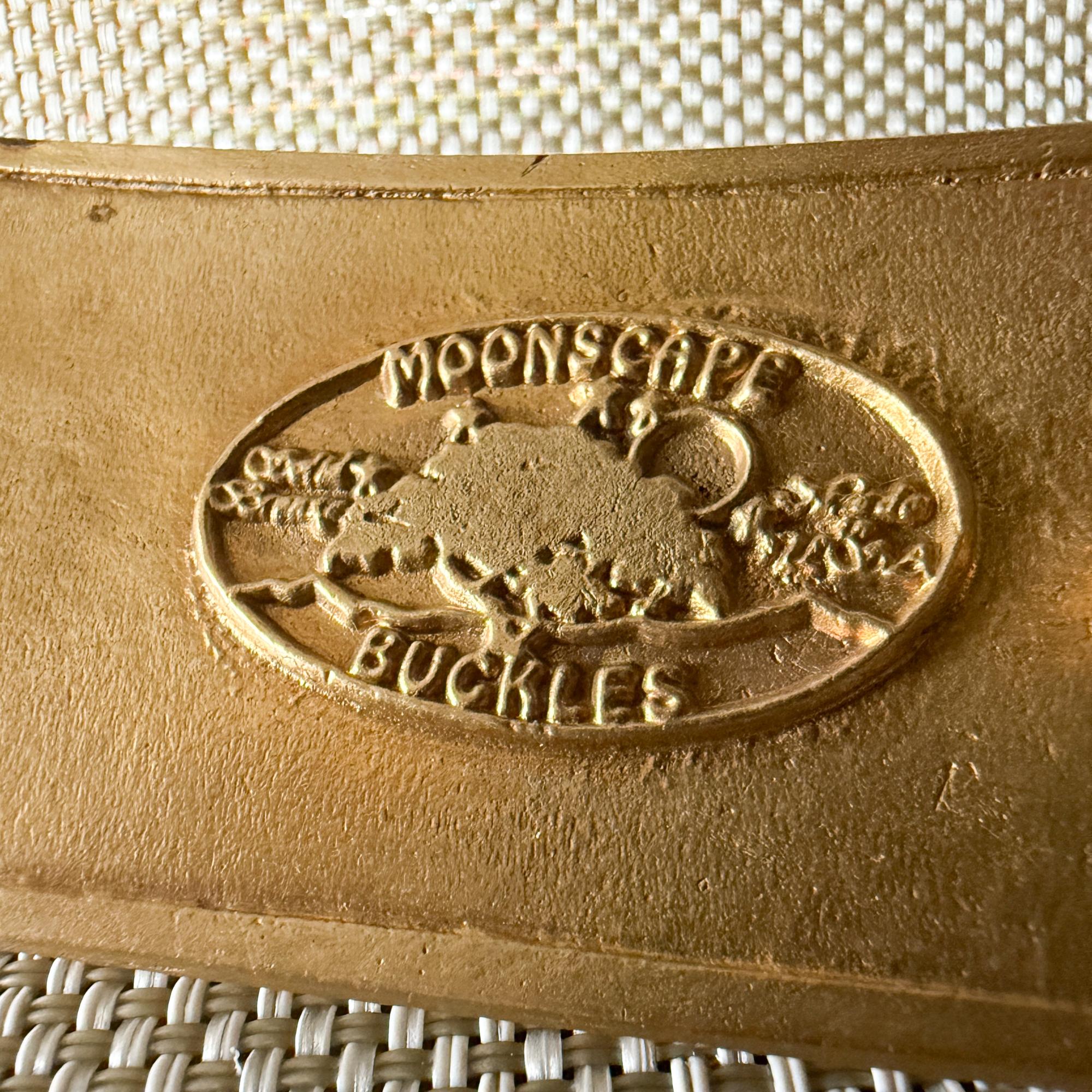 Boucle de ceinture en marqueterie de Wood Modernity des années 1970 par Moonscape en vente 7