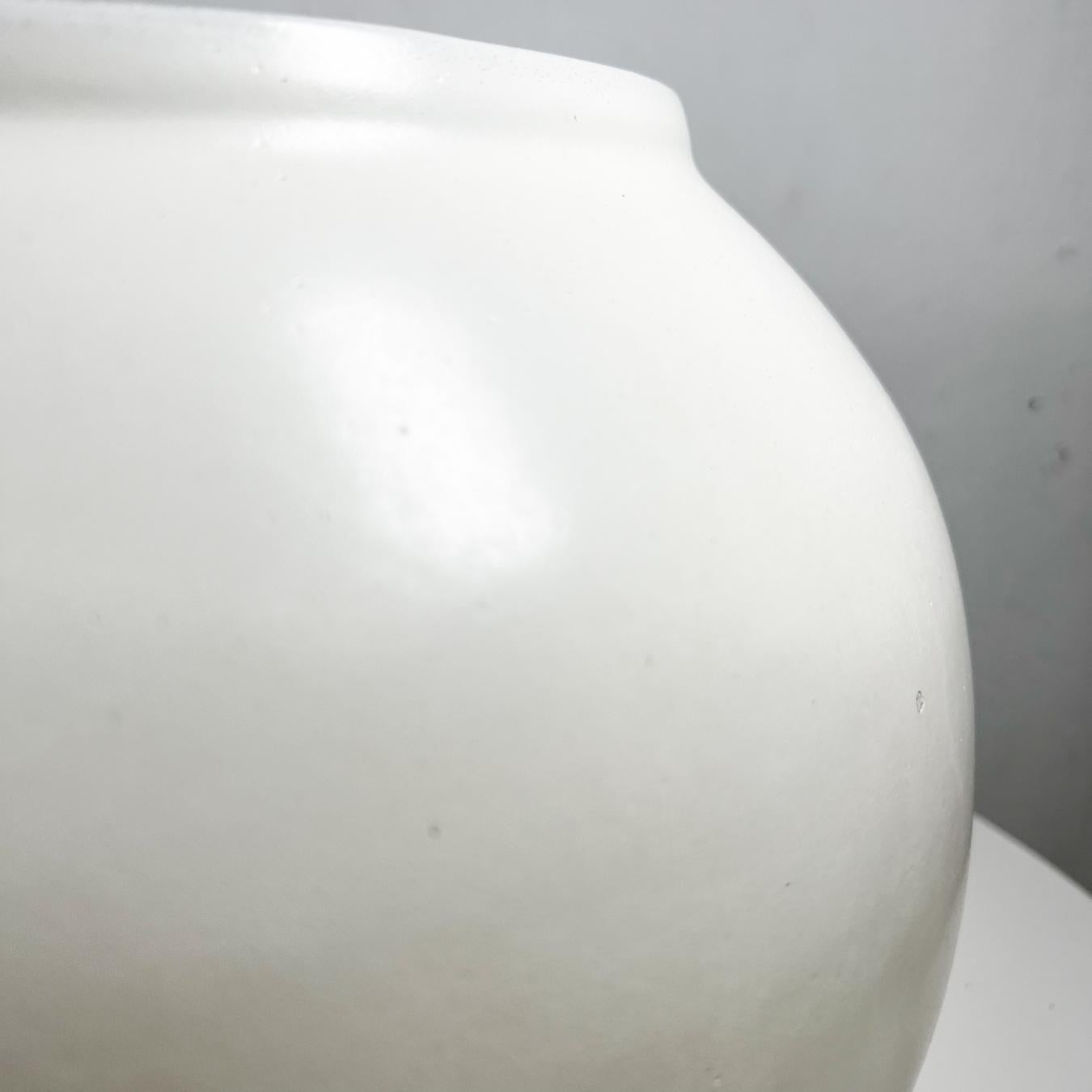 1970s Modernist White Sphere Planter Architectural Art Pottery  For Sale 2