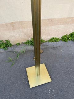1970's modernist bronze floor lamp