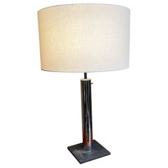 Lampe de bureau moderniste chromée Von Nessen, New York, années 1970