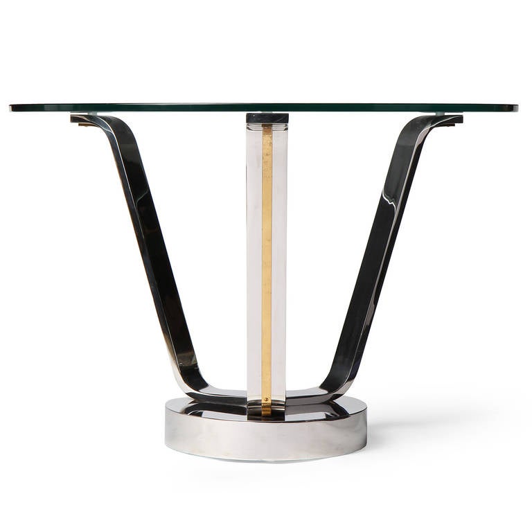 Fin du 20e siècle Table centrale Karl Springer, 1970 en vente