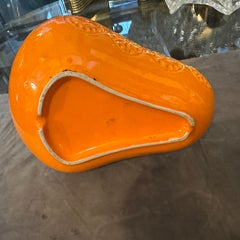 1970s Modernist Fat Lava Brown and Orange Ceramic West German Jug