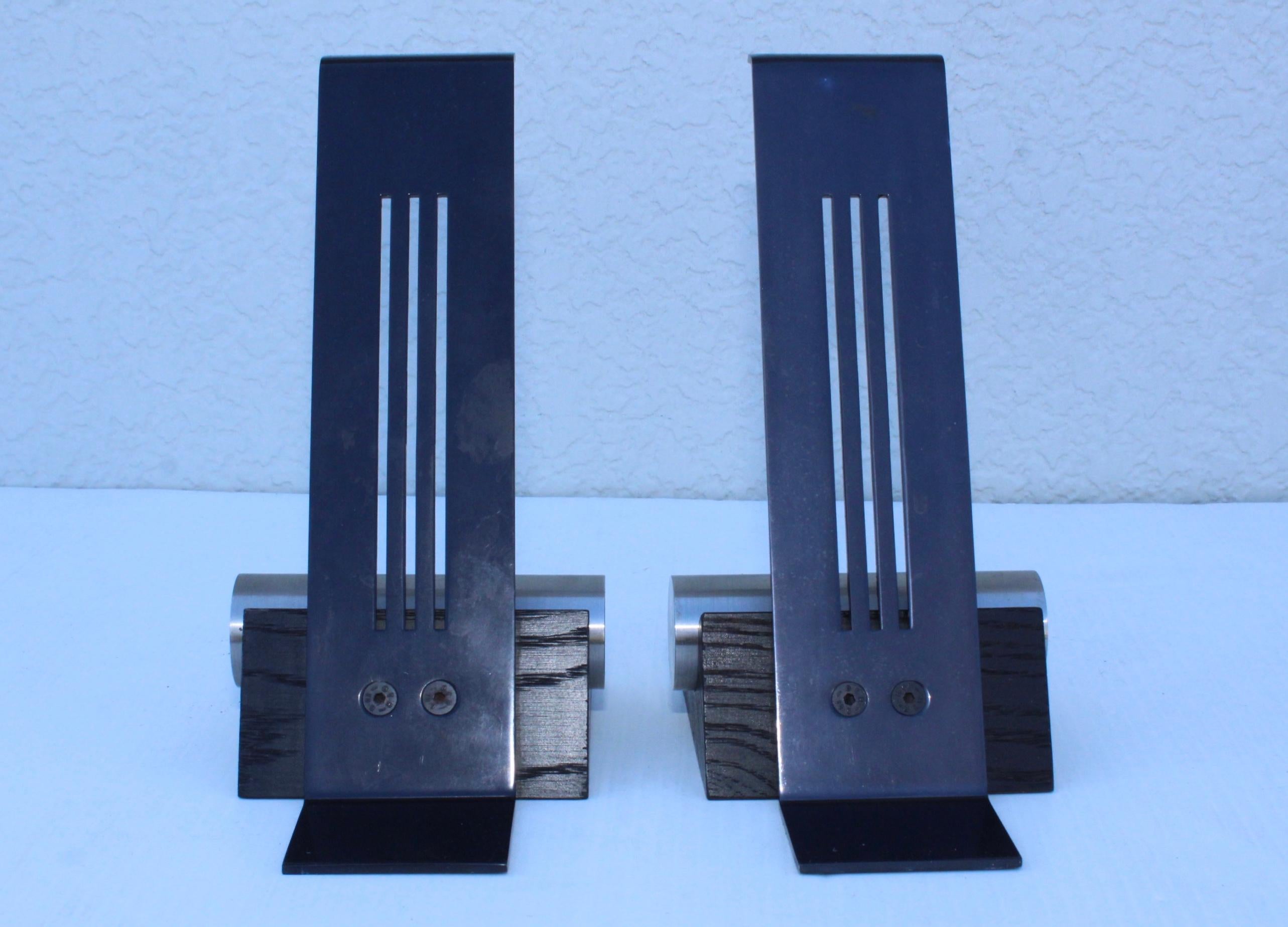 1970's Modernist French Bookends 4
