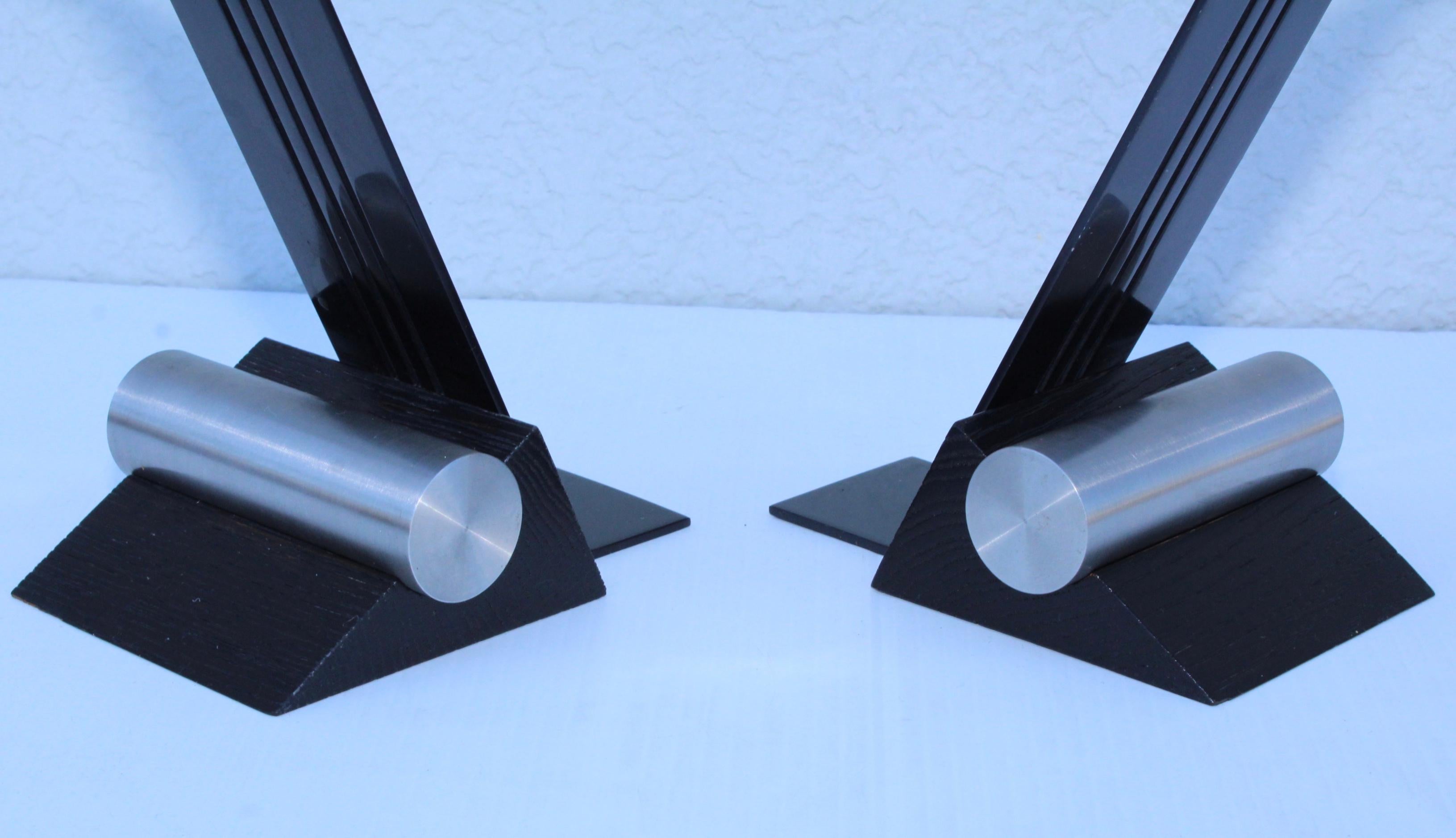 1970's Modernist French Bookends 2